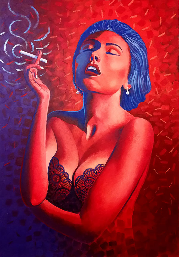 La fumatrice sexy