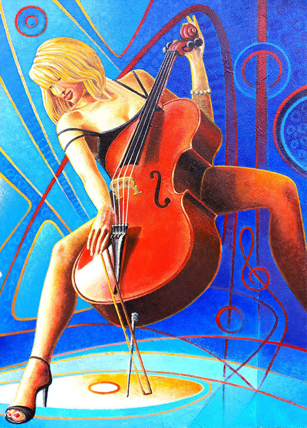 La violoncellista sexy
